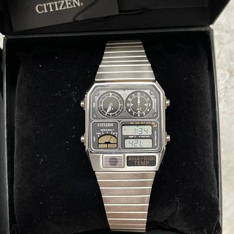 Citizen Vintage Ana-Digi Dual Time Thermometer Men's Watch | JG2000-59E